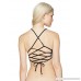 Billabong Women's Embroidered and Laser Cut High Neck Bikini Top Black Sands B06W9G7HG4